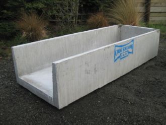 Continuous Single Feed Trough with End