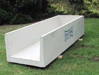 Continuous Single Feed Trough with End