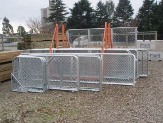 Galvanised Mesh Gates