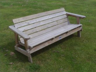 Three Seater Bench Seat with back