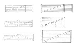 Wooden Sheep Gates