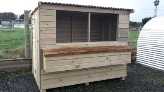 Hen House made with Weather Board Cladding